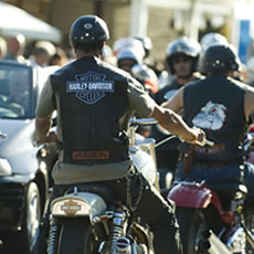 Grand rassemblement motos
